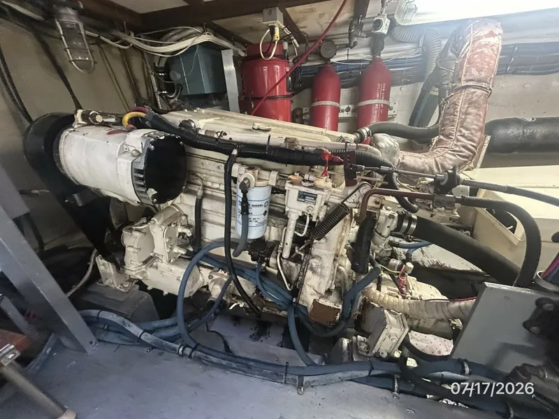 Slide: The Image of 48' Hatteras starboard main engine2 - 6885930
