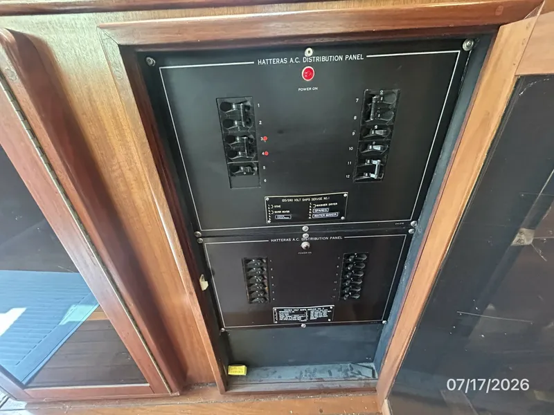 Slide: The Image of 48' Hatteras electrical panel3 - 6885856