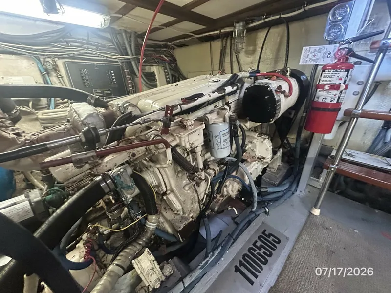 Slide: The Image of 48' Hatteras port main engine2 - 6885912