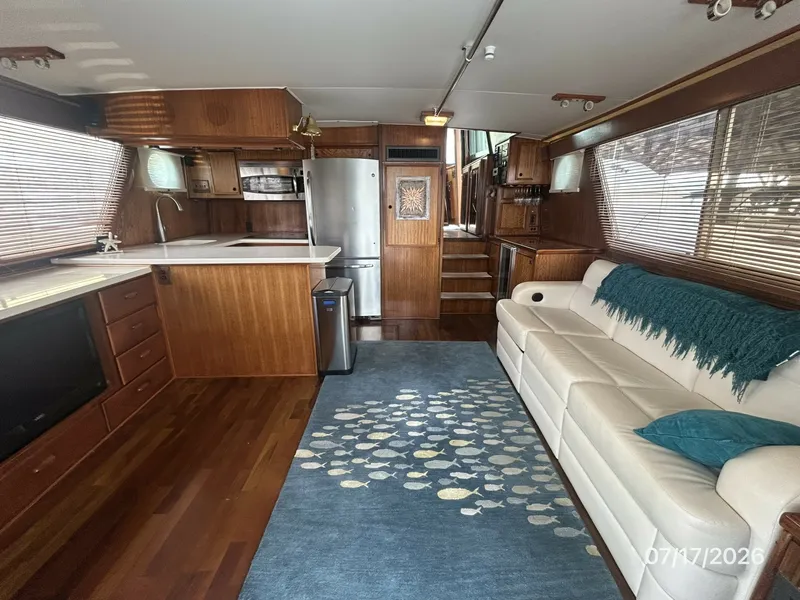 Slide: The Image of 48' Hatteras salon forward - 6885920