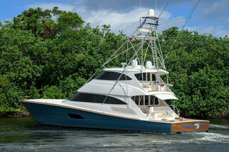 Slide: The Image of Viking 92 CHINA TIME - Port Aft Profile 2020 Viking 92 Convertible CHINA TIME - 6888684