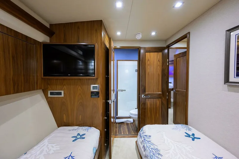 Slide: The Image of Viking 92 CHINA TIME - Forward Port Guest Stateroom 2020 Viking 92 Convertible CHINA TIME - 6888657