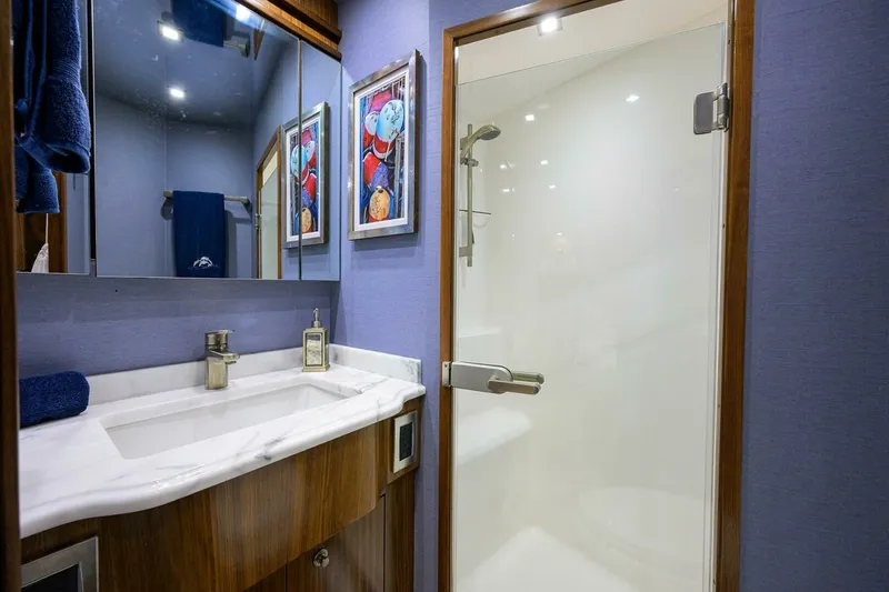 Slide: The Image of Viking 92 CHINA TIME - Forward Port Guest Head 2020 Viking 92 Convertible CHINA TIME - 6888658