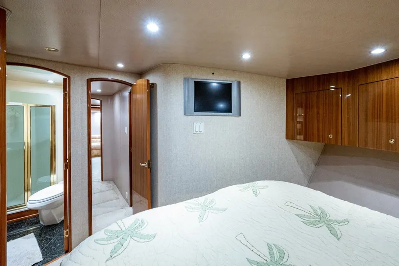 Slide: The Image of Forward Stateroom 2005 Viking 74 Convertible - Reel Estate - 6889872