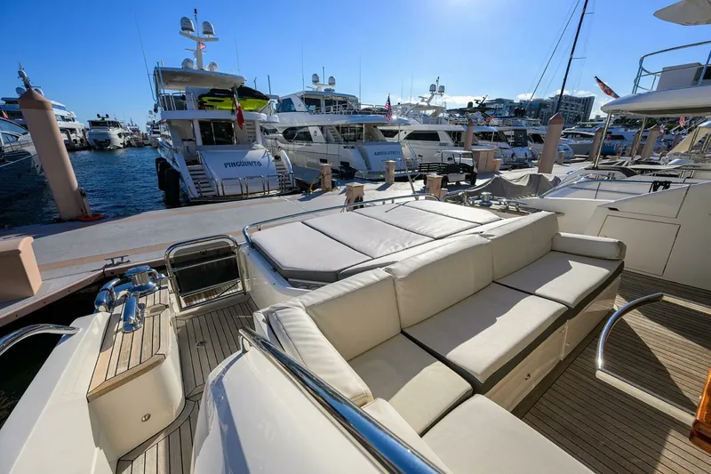 Slide: The Image of Princess 72 Policy Limits - Exterior Aft Deck 2013 Princess 72 V72 Express Policy Limits - 6890203