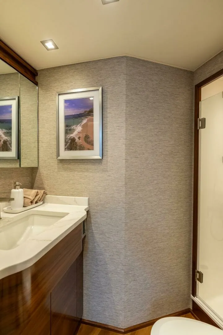 Slide: The Image of Viking 68 Convertible - Ensuite Head 2026 Viking 68 Convertible - 6890424