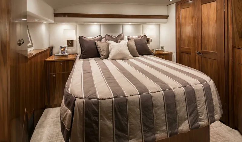 Slide: The Image of Viking 68 Enclosed Bridge - Master Stateroom 2026 Viking 68 Enclosed Bridge - 6890479