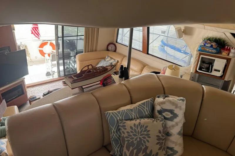 Slide: The Image of Carver Yachts 450 Voyager Pilothouse 1999 - 6957389