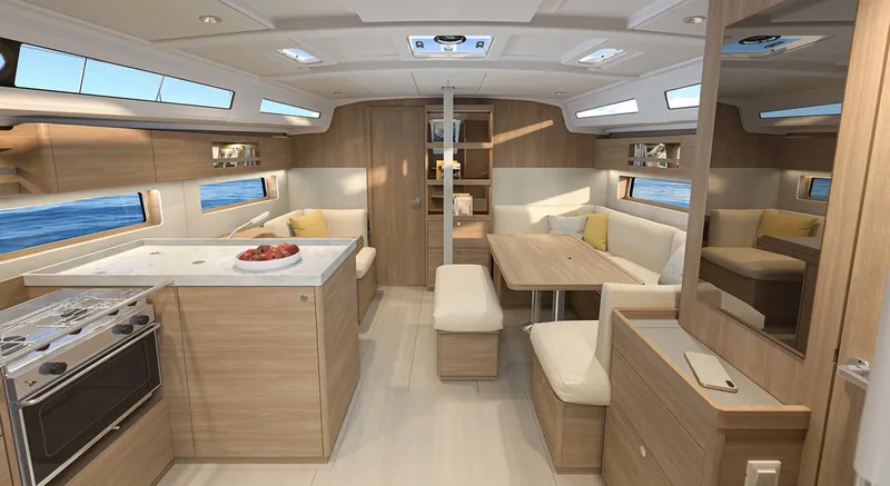 Slide: The Image of Beneteau Oceanis 42 Salon - Drawing - 6980321