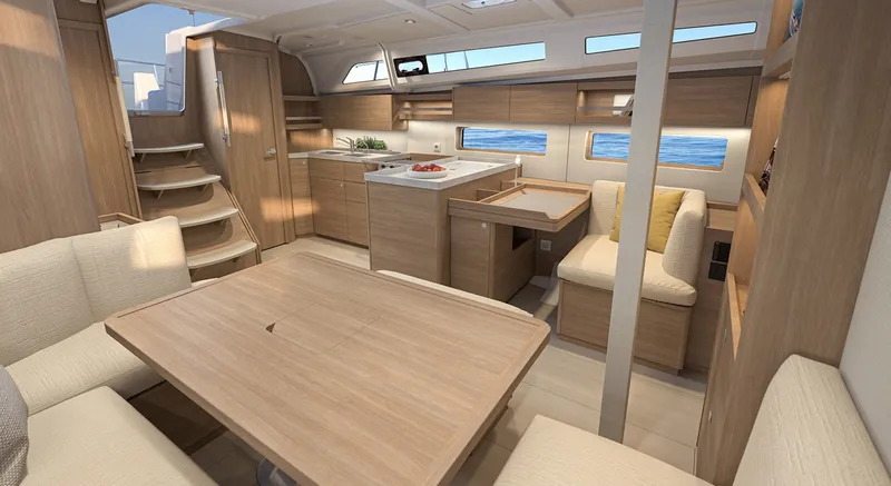 Slide: The Image of Beneteau Oceanis 42 Dinette - Drawing - 6980322