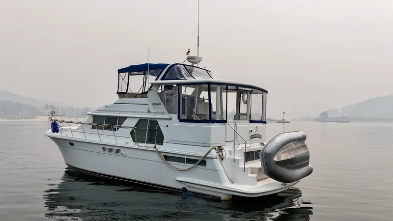 Slide: The Image of Carver Yachts 445 Aft Cabin 1997 - 6981590