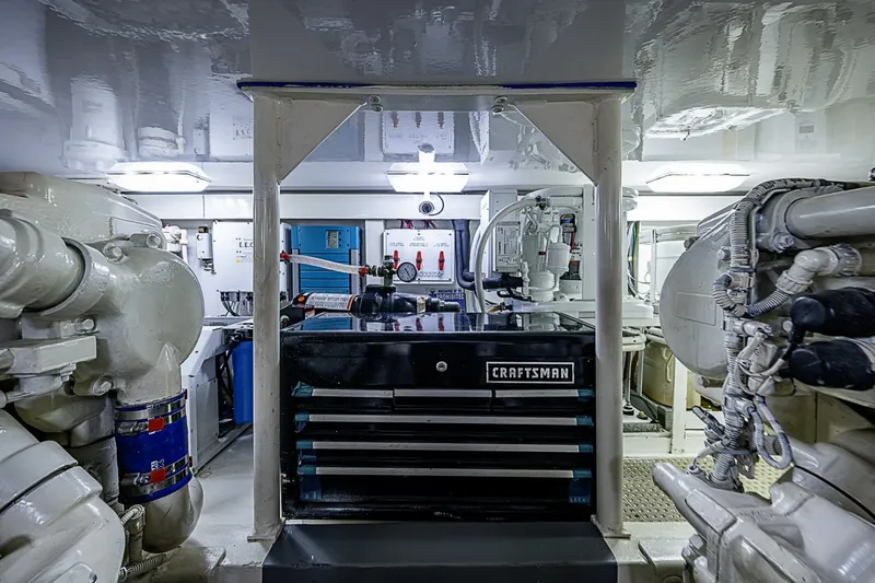 Slide: The Image of Viking 52 - Catchin Time - Engine Room 2002 Viking 52 Convertible - Catchin Time - 7088802