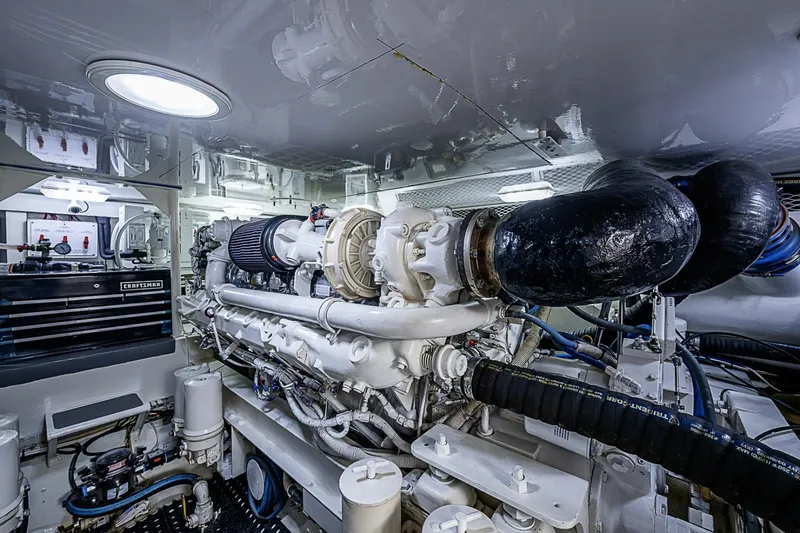 Slide: The Image of Viking 52 - Catchin Time - Engine Room 2002 Viking 52 Convertible - Catchin Time - 7088801