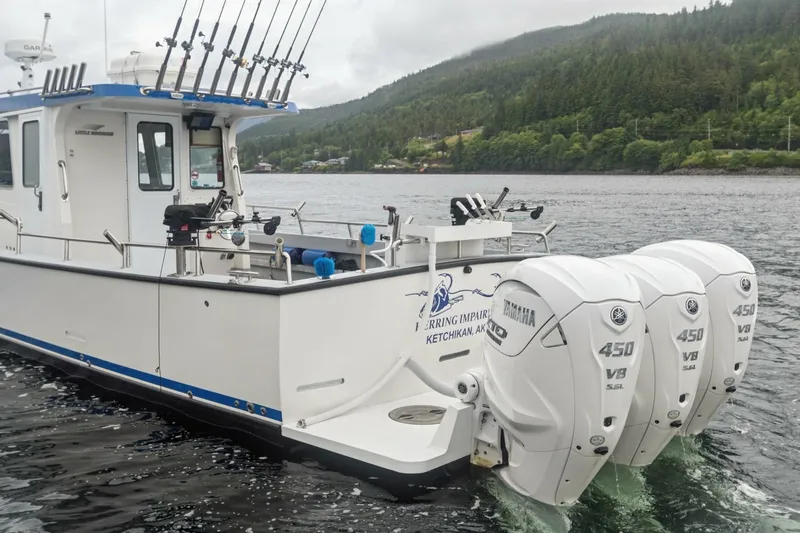 Slide: The Image of HERRING IMPAIRED 2018 42 Little Hoquiam Boat Works STERN & ENGINES - 7649797