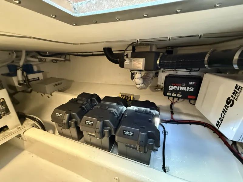 Slide: The Image of HERRING IMPAIRED 2018 42 Little Hoquiam Boat Works ENGINE BATTERIES  - 7227037