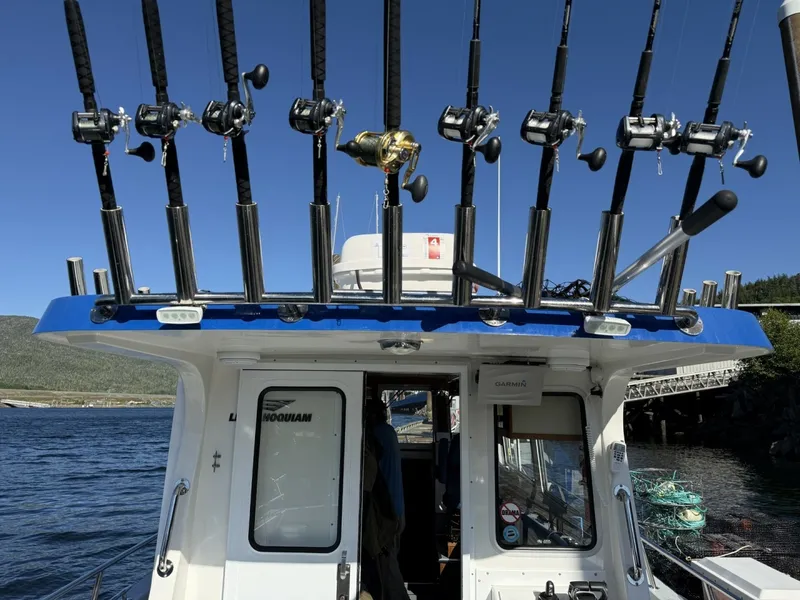 Slide: The Image of HERRING IMPAIRED 2018 42 Little Hoquiam Boat Works HARDTOP ROD HOLDERS - 7227046