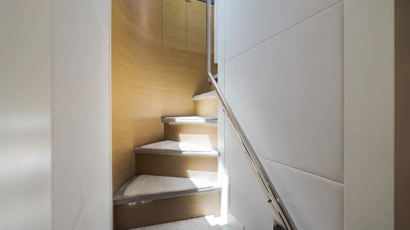 Slide: The Image of Lower Helm And Galley Area Steps To Fwd Cabins - 7146000