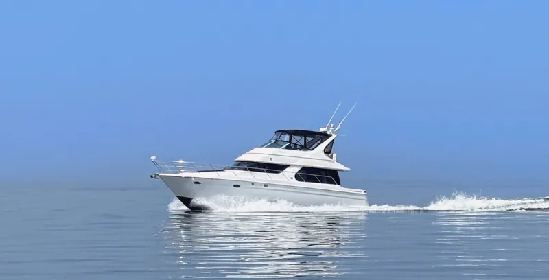 Slide: The Image of Carver Yachts 450 Voyager Pilothouse 1999 - 7146589