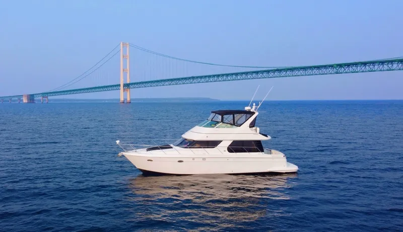 Slide: The Image of Carver Yachts 450 Voyager Pilothouse 1999 - 7146583
