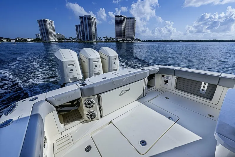 Slide: The Image of Scout 42 Maizey Blue - Exterior Cockpit 2024 Scout 42 LXF Maizey Blue - 7657090