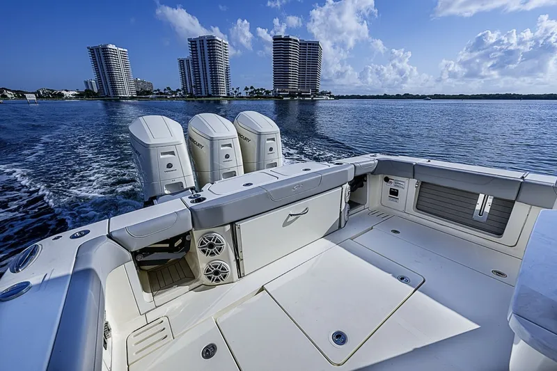 Slide: The Image of Scout 42 Maizey Blue - Exterior Cockpit 2024 Scout 42 LXF Maizey Blue - 7454524