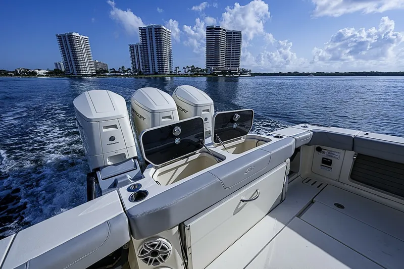 Slide: The Image of Scout 42 Maizey Blue - Exterior Cockpit 2024 Scout 42 LXF Maizey Blue - 7454523
