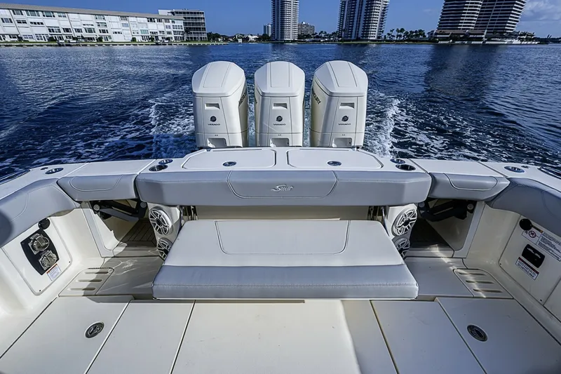 Slide: The Image of Scout 42 Maizey Blue - Exterior Cockpit 2024 Scout 42 LXF Maizey Blue - 7454526