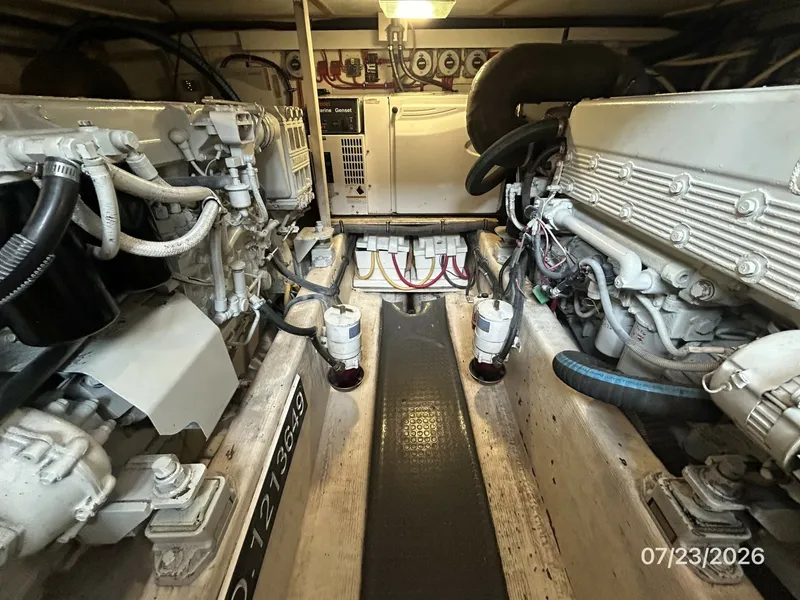 Slide: The Image of 42' Sabre engine room aft - 7215975