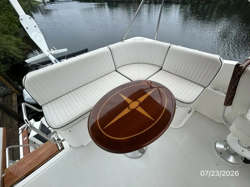 Slide: The Image of 42' Sabre flybridge aft seating - 7215984