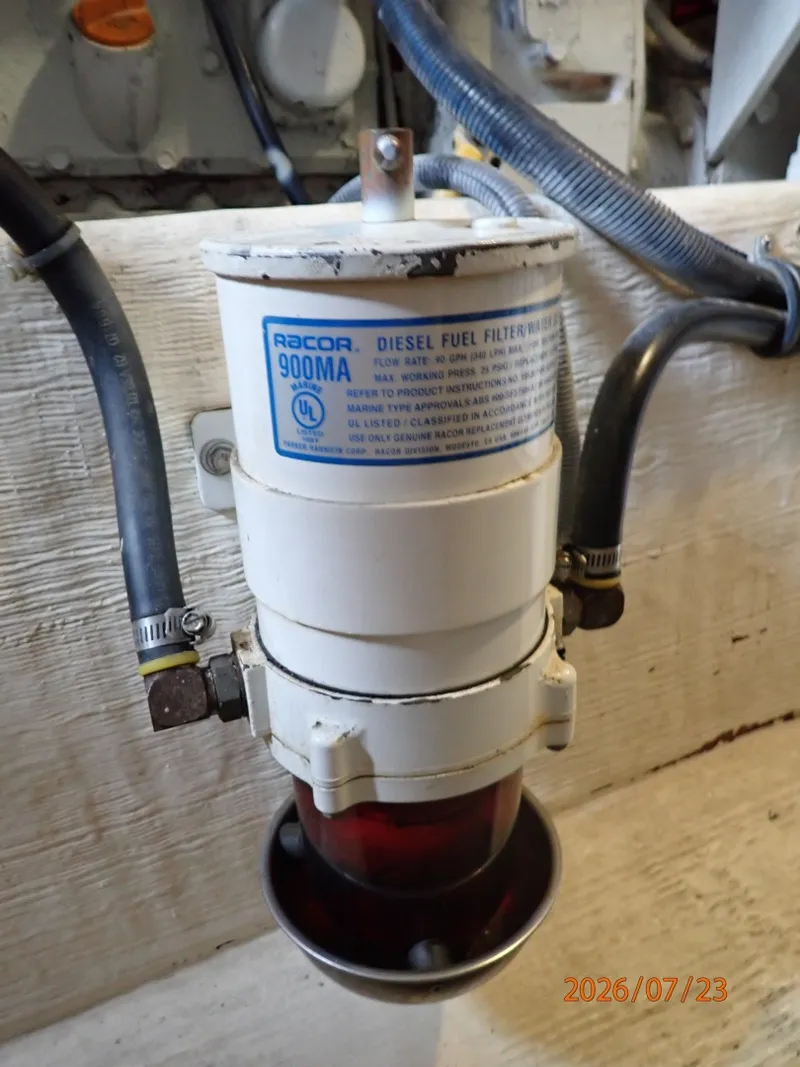 Slide: The Image of 42' Sabre starboard Racor fuel filter - 7216028