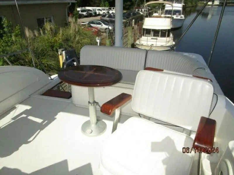 Slide: The Image of 42' Sabre flybridge aft - 7384975