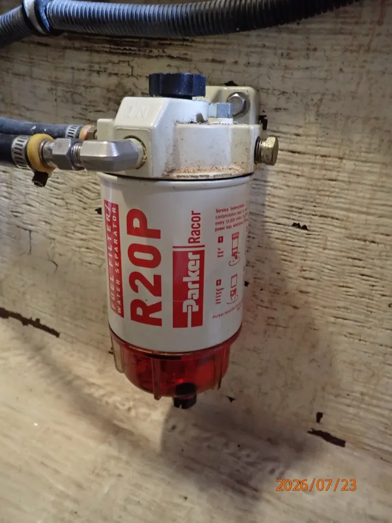 Slide: The Image of 42' Sabre generator Racor fuel filter - 7215996
