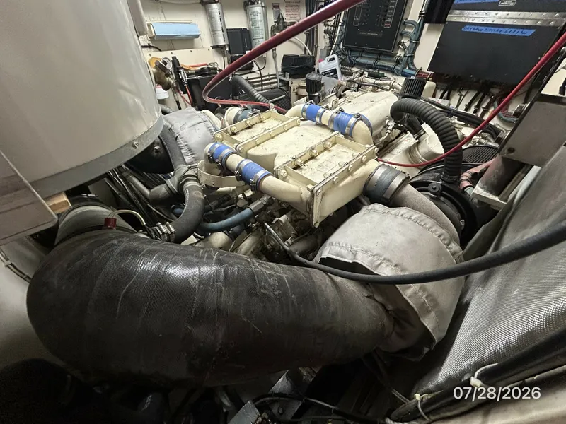 Slide: The Image of 54' Hatteras port main engine2 - 7288138