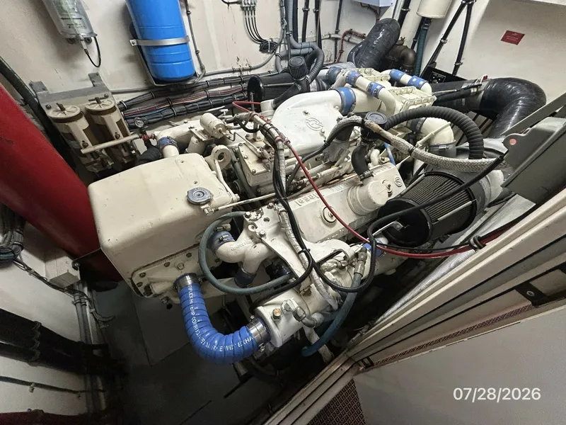 Slide: The Image of 54' Hatteras starboard main engine1 - 7288154