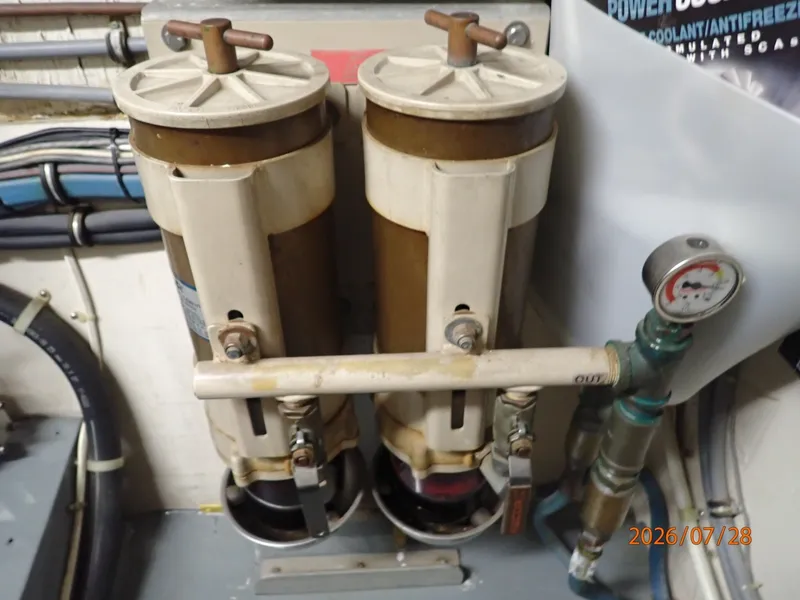 Slide: The Image of 54' Hatteras port Racor fuel filters - 7288140