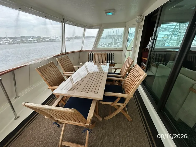 Slide: The Image of 54' Hatteras aftdeck port - 7451865