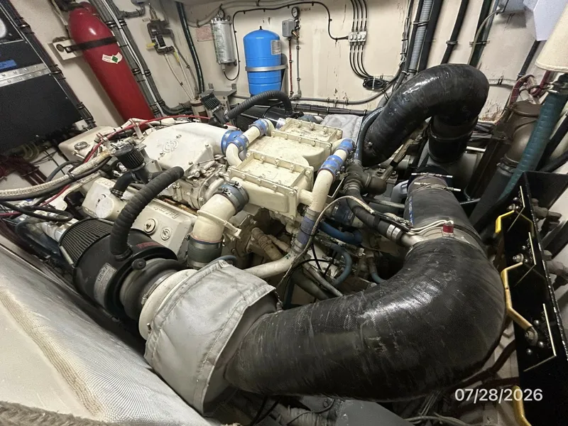 Slide: The Image of 54' Hatteras starboard main engine2 - 7288155