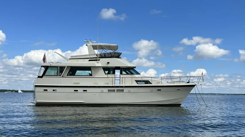 The Image of 54' Hatteras starboard profile - 7308387