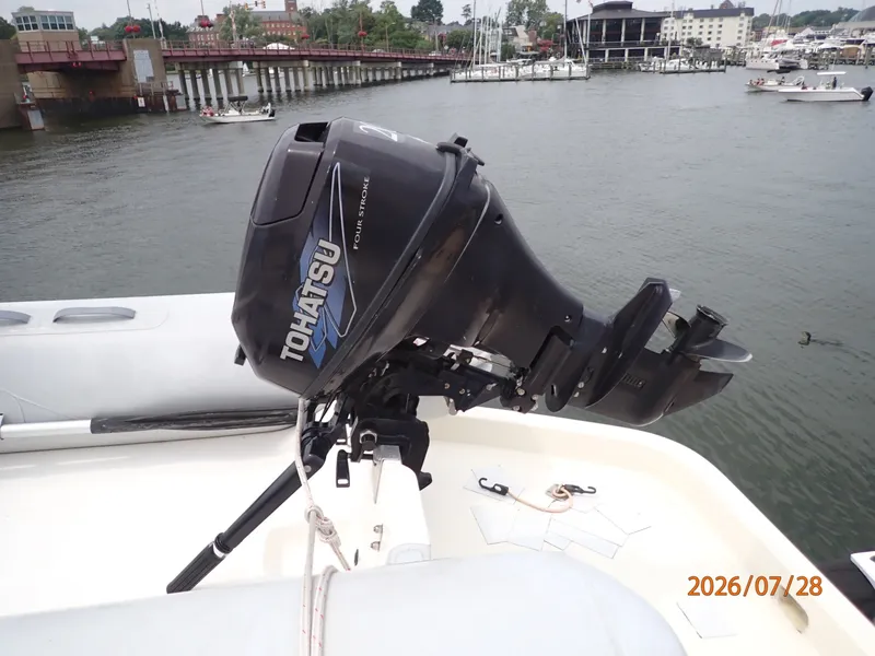 Slide: The Image of 54' Hatteras tender outboard - 7288164