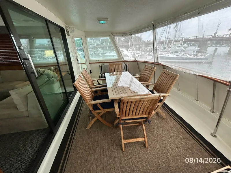 Slide: The Image of 54' Hatteras aftdeck starboard - 7451866