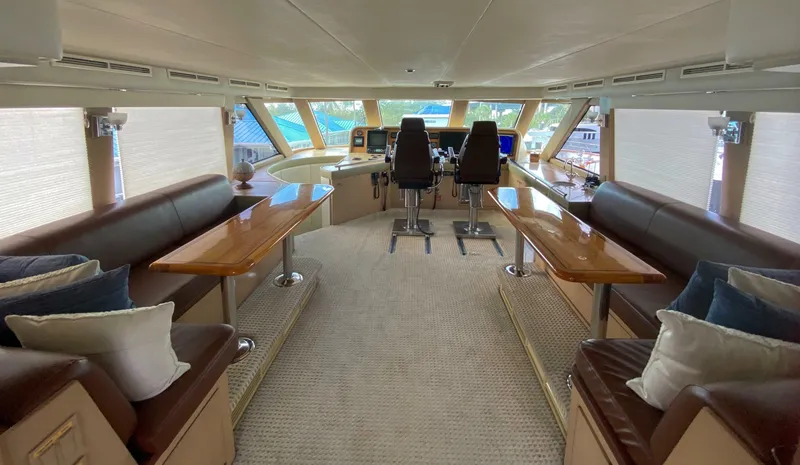 Slide: The Image of 024 Bridge Deck   Skylounge Helm And Seating Area - 7309700