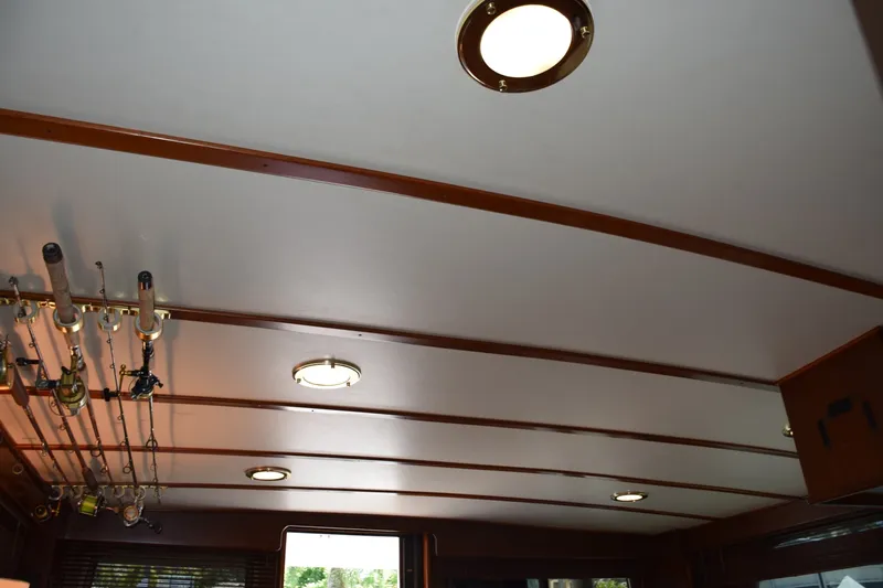 Slide: The Image of Salon Headliner With Teak Battens - 7509696