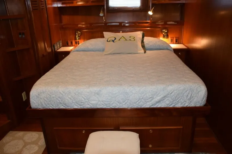 Slide: The Image of Comfortable Berth With Reading Light And Drawer Storage Beneath And In Nightstand To Either Side Of The Bed - 7509719
