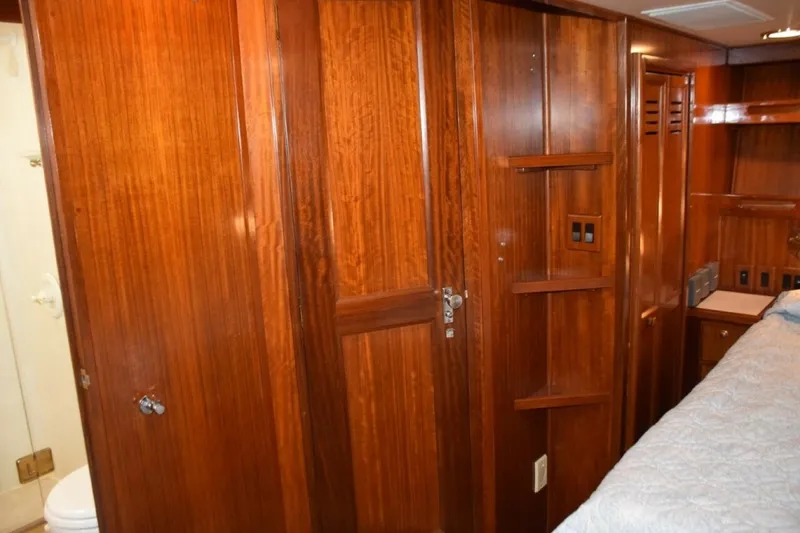 Slide: The Image of With MSR Cabin Door Closed, Shelves For Display, Storage Closet To Starboard (beneath Stairway), Entrance To Head To Port Side - 7509720