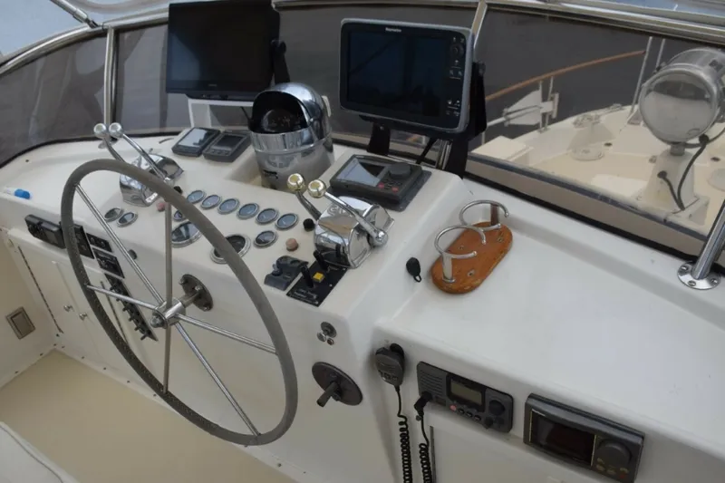 Slide: The Image of Flybridge Helm Is Well Equipped - 7509684