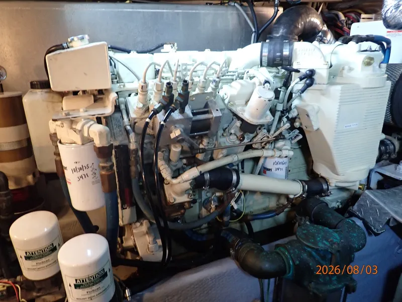 Slide: The Image of 43' Mainship starboard main engine - 7407583