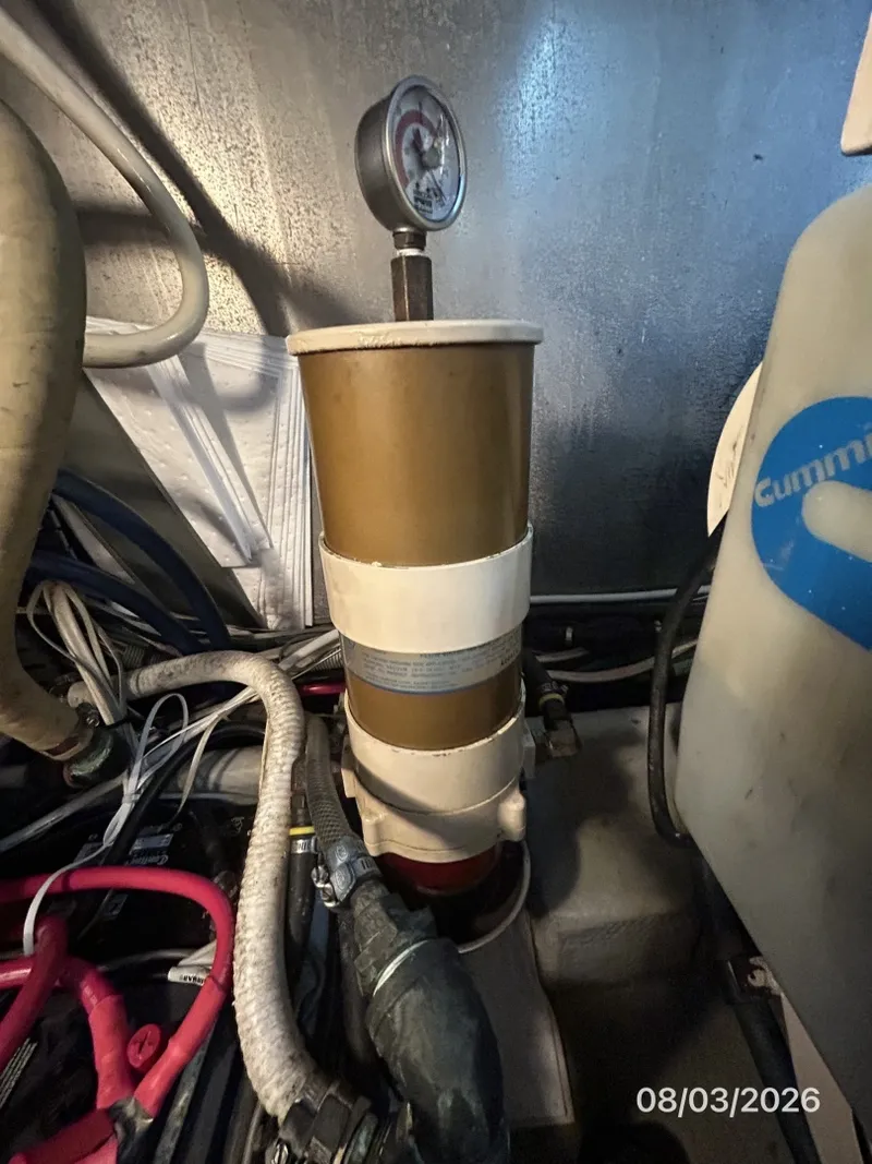 Slide: The Image of 43' Mainship starboard Racor fuel filter - 7407585