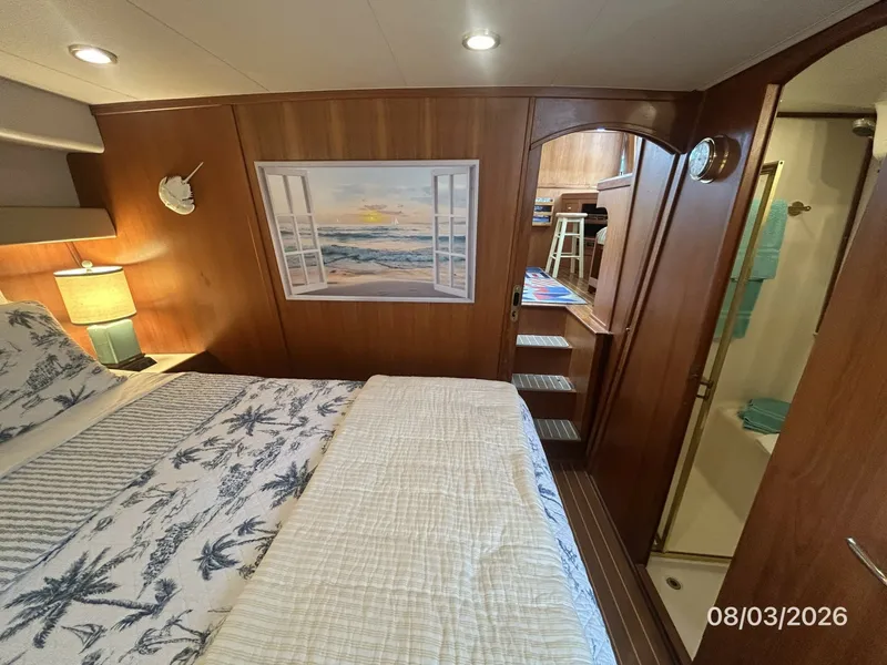 Slide: The Image of 43' Mainship master stateroom forward - 7407558