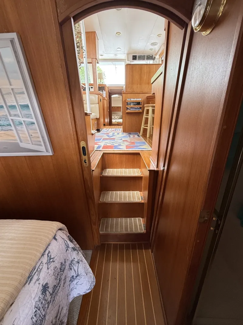 Slide: The Image of 43' Mainship master stateroom companionway - 7407557