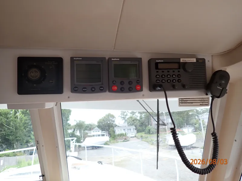 Slide: The Image of 43' Mainship lower helm electronics - 7407552
